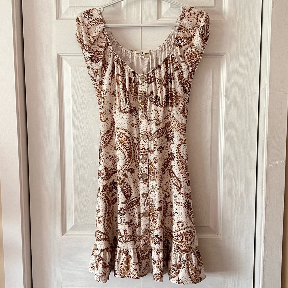 Derek Heart Paisley Mini Dress